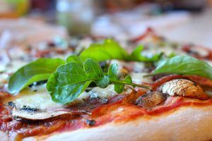 Pizza con funghi