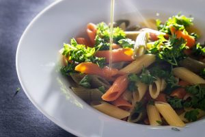 Filo di olio su pasta