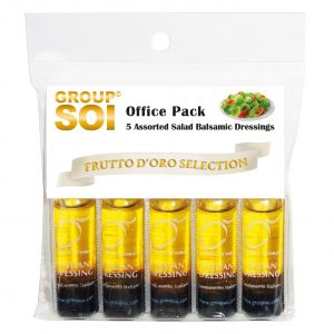 Frutto d'oro, Family pack, condimenti monodose, condimenti, olio extra vergine di oliva, aceto balsamico, monoporzione, kit