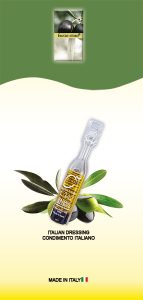 brochure 10 ml single serve dressing frutto d'oro