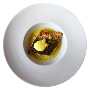 cefalo, scottato, passatina, ceci, zafferano, scalded, mullet, chickpea, puree, saffron, Nepi, Tuscia