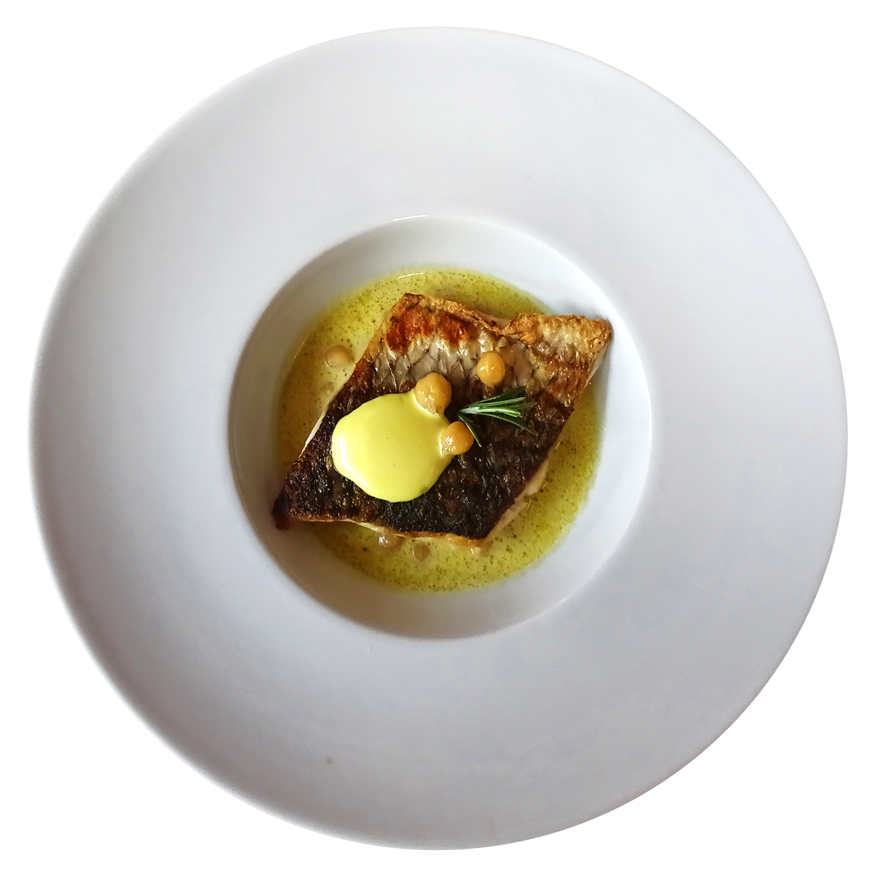 cefalo, scottato, passatina, ceci, zafferano, scalded, mullet, chickpea, puree, saffron, Nepi, Tuscia