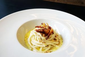 pici, mantecati, crema, ricotta, zafferano, guanciale, affumicato, nocciole , fresh pasta, ricotta, saffron, cream, smoked, bacon and hazelnuts